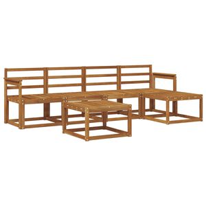 vidaXL Ensemble de canap&eacute;s d'ext&eacute;rieur 6 pcs Naturel