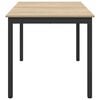 vidaXL Table de salle &agrave; manger / Table de repas M&Eacute;TAL