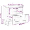 vidaXL Cabinet de chevet Naturel 40 x 33 x 46 cm Bois de mangue massif