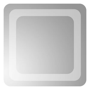 vidaXL Miroir de salle de bain LED Transparent 30 x 30 cm verre tremp&eacute;
