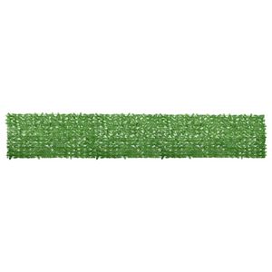 vidaXL &Eacute;cran de balcon avec feuilles vert 600x100 cm