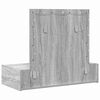 vidaXL Table de Toilette Gris 83 x 40 x 70 cm Bois d'ingénierie