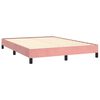vidaXL Cadre de lit sans matelas rose 140x190 cm velours
