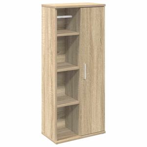 vidaXL Meuble de salle de bain avec porte-rouleau ch&ecirc;ne sonoma