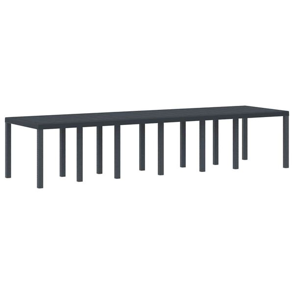 vidaXL Ensemble de salle à manger pour jardin 13 pcs Anthracite