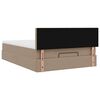 vidaXL Lit ottoman avec matelas & LED Cappuccino 140x200cm similicuir