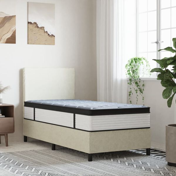 vidaXL Matelas à ressorts ensachés moyen 90x190 cm