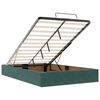 vidaXL Cadre de lit ottoman avec matelas vert fonc&eacute; 120x200 cm velours