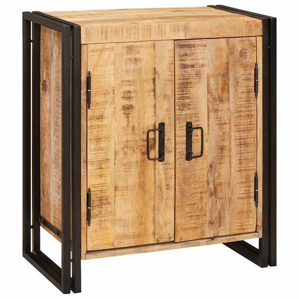 vidaXL Cabinet de chevet Marron Bois de mangue brut massif