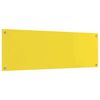 vidaXL Protection de cuisine 2 pcs Jaune 120 x 40 cm verre trempé