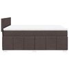 vidaXL Sommier &agrave; lattes de lit avec matelas Marron fonc&eacute; 140x190 cm
