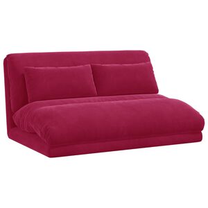vidaXL Fauteuil de sol Bordeaux 110 x 82 x 55 cm Velours