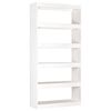 vidaXL Biblioth&egrave;que/S&eacute;parateur de pi&egrave;ce Blanc 80x30x167,4cm Pin massif