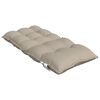 vidaXL Coussins de chaise &agrave; dossier bas lot de 6 taupe tissu oxford