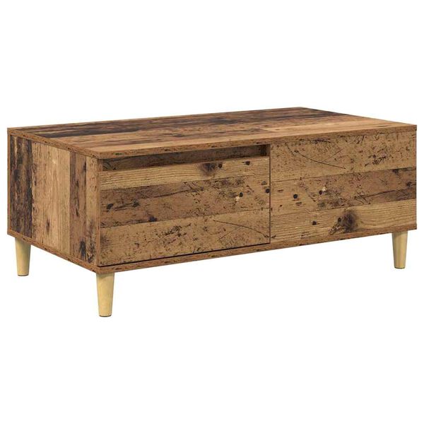 vidaXL Table basse Bois Ancien 90 x 50 x 35 cm Bois d'ing&eacute;nierie