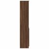 vidaXL Buffet haut ch&ecirc;ne marron 70x35x180 cm bois d'ing&eacute;nierie