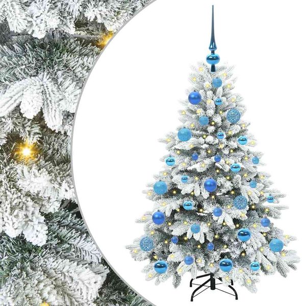 vidaXL Sapin de Noël artificiel avec 150 LED Vert 120 cm PE et PVC