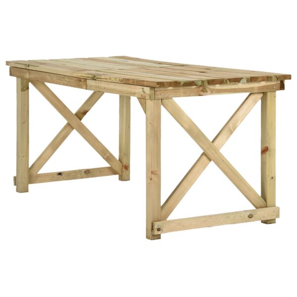 vidaXL Table de jardin 160x79x75 cm Bois