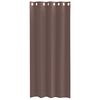 vidaXL Rideaux en voile avec œillets 2 pcs marron 140x245 cm