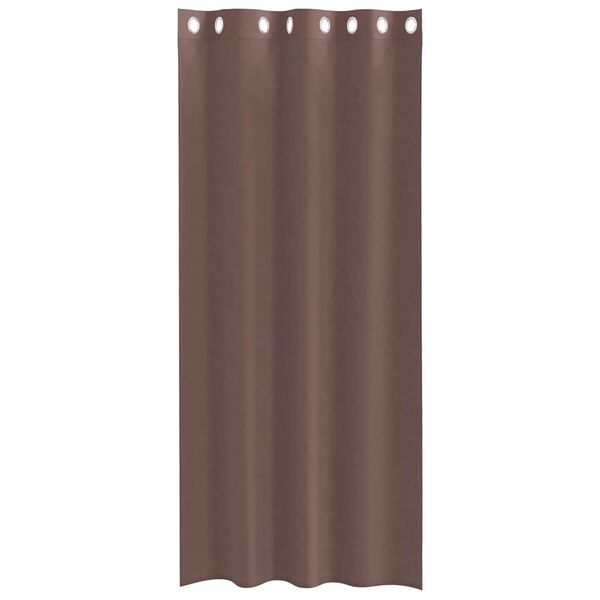 vidaXL Rideaux en voile avec œillets 2 pcs marron 140x245 cm