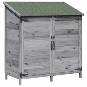vidaXL Abri de jardin Gris 106,5 x 56 x 113,5 cm Bois d'ing&eacute;nierie