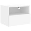 vidaXL Meubles TV muraux 2 pcs blanc 40x30x30 cm bois d'ing&eacute;nierie