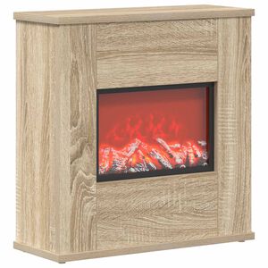 vidaXL Chemin&eacute;e &eacute;lectrique Sonoma 47 x 18 x 48 cm Bois d'ing&eacute;nierie
