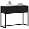 vidaXL Table d'appoint Ch&ecirc;ne noir 100 x 36 x 75 cm Bois d'ing&eacute;nierie