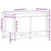 vidaXL Bo&icirc;te de rangement avec couvercle ch&ecirc;ne sonoma bois ing&eacute;nierie