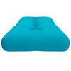vidaXL Coussin de palette turquoise 120x40x12 cm tissu