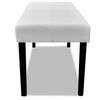 Banc en simili cuir de haute qualité Blanc