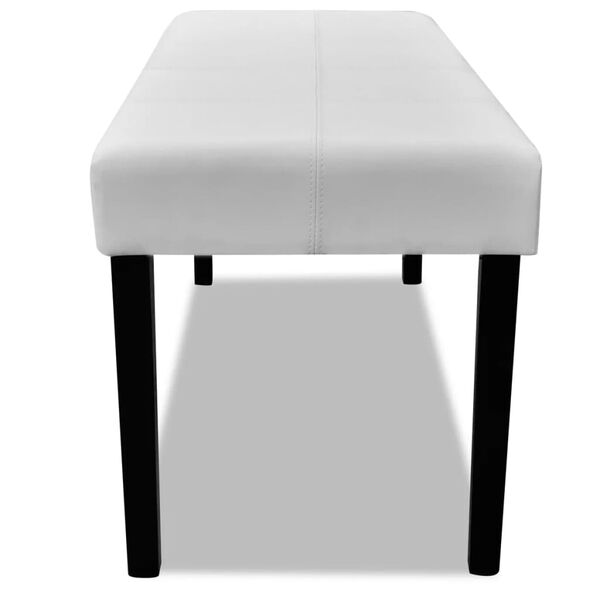 Banc en simili cuir de haute qualité Blanc