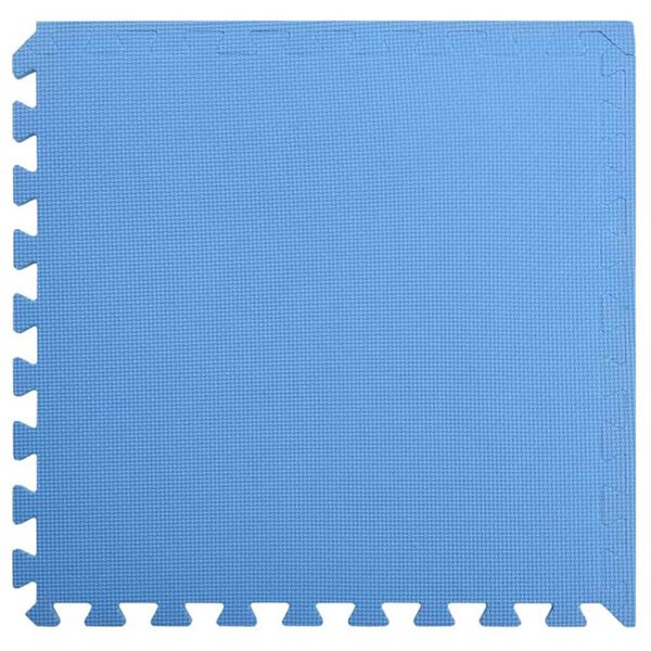 vidaXL Tapis d'exercice puzzle 24 pcs Bleu 8,64 ㎡ Mousse EVA