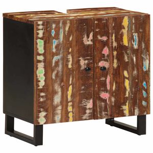 vidaXL Meuble d'&eacute;vier 62x33x58 cm bois de r&eacute;cup&eacute;ration et d'ing&eacute;nierie
