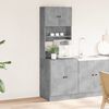 vidaXL Armoire de cuisine gris béton 60x50x180 cm bois d'ingénierie