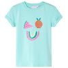 T-shirt pour enfants menthe clair 128