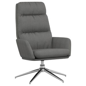 vidaXL Chaise de relaxation Gris clair Tissu