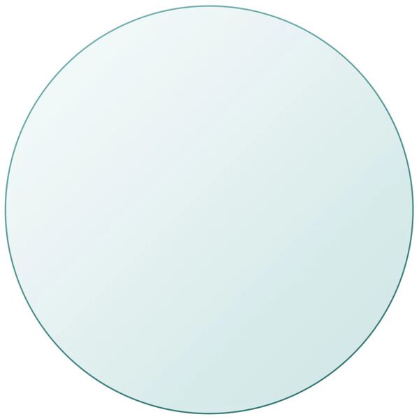 vidaXL Dessus de table ronde en verre tremp&eacute; 700 mm