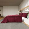 vidaXL Ensemble de housse de couette Bordeaux 140x200 cm Microfibre