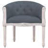 vidaXL Chaise à manger Gris foncé Velours
