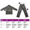 vidaXL Combinaison de pluie avec capuche 2 pcs Hommes Camouflage L