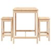 vidaXL Ensemble de bar de jardin 3 pcs bois de pin massif