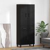 vidaXL Haut Armoire avec tiroir 2 pcs Ch&ecirc;ne noir 69,5 x 34 x 180 cm