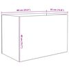 vidaXL Aquarium avec stockage Transparent 60 x 35 x 40 cm Verre