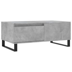 vidaXL Table basse Gris b&eacute;ton 90x50x36,5 cm Bois d'ing&eacute;nierie