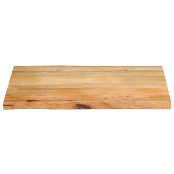 vidaXL Dessus de table 70x60x3,8 cm bord vivant bois massif manguier