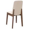 vidaXL Chaises &agrave; manger coussins 2 pcs marron bois massif caoutchouc