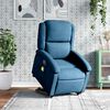 vidaXL Fauteuil de massage inclinable Bleu Velours