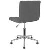 vidaXL Chaise pivotante de bureau Gris fonc&eacute; Velours