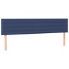 vidaXL T&ecirc;tes de lit Bleu 200x5x78/88 cm Tissu